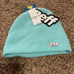 Neff Beanie -Teal -New With Tags and sticker